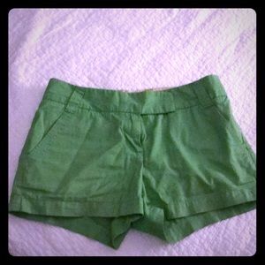 J crew green chino shorts